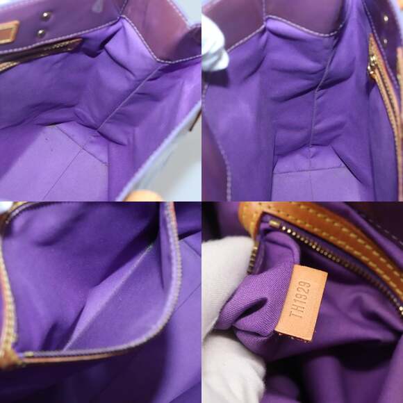 LOUIS VUITTON Monogram Vernis Reade MM Hand Bag Viole M91087 - Picture 12 of 12